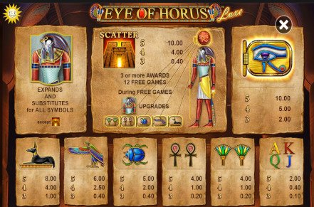 Eye of Horus Luxe Slot Logo