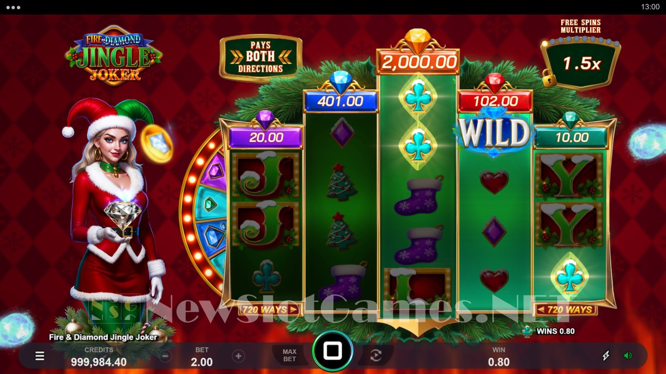 Fire & Diamond Jingle Joker Slot Slot Image in Demo - pic. 4