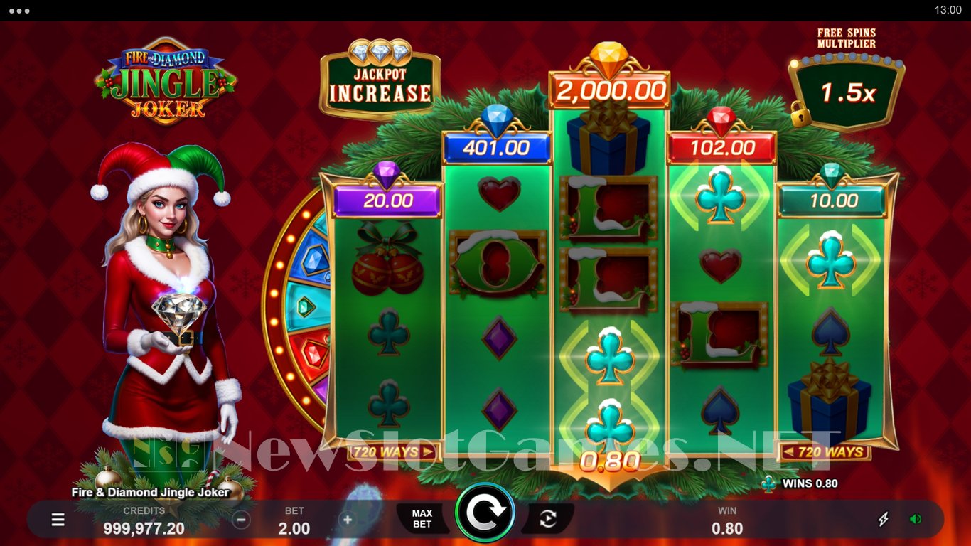 Fire & Diamond Jingle Joker Slot Slot Image in Demo - pic. 5