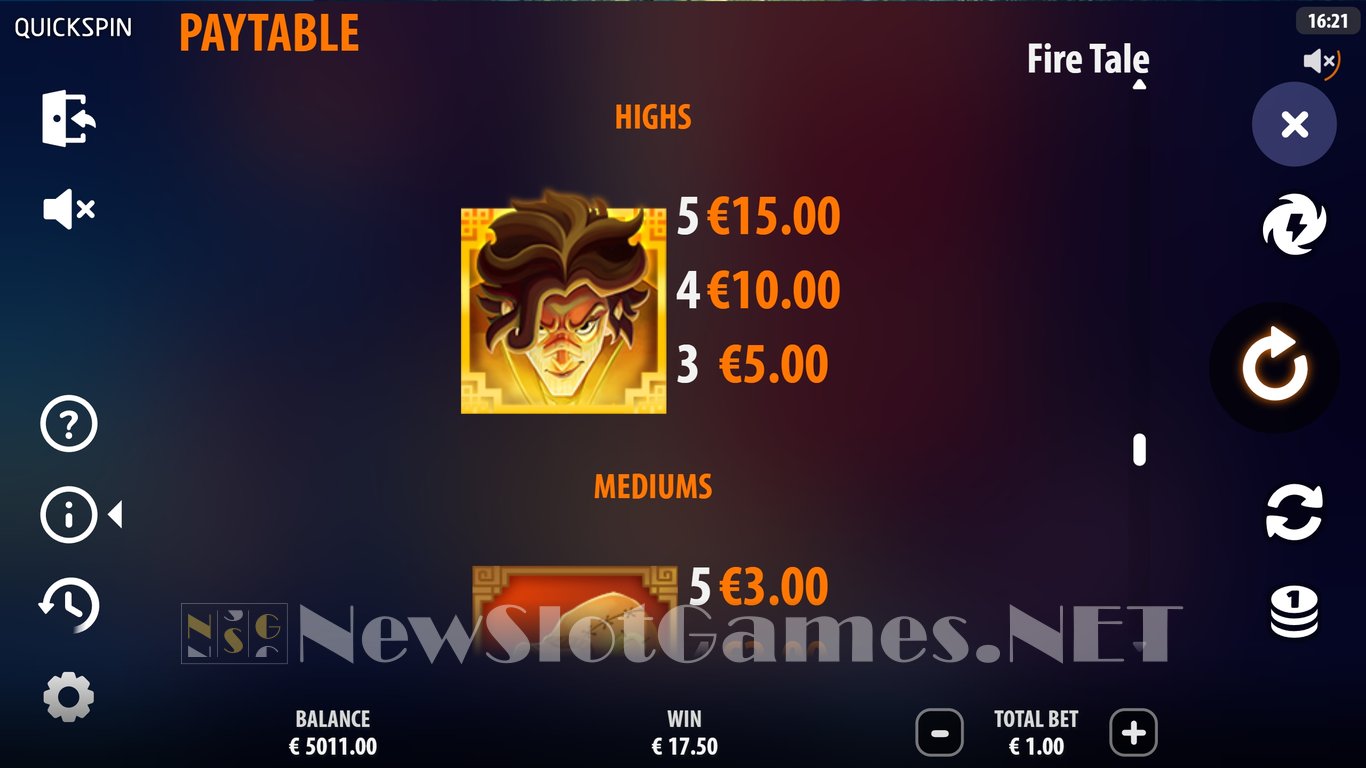 Fire Tale Slot Slot Image in Demo - pic. 10