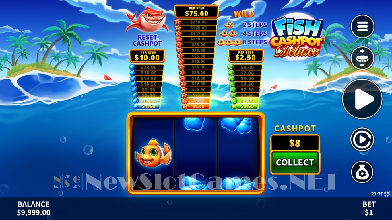 Fish Cashpot Deluxe Slot Demo Image