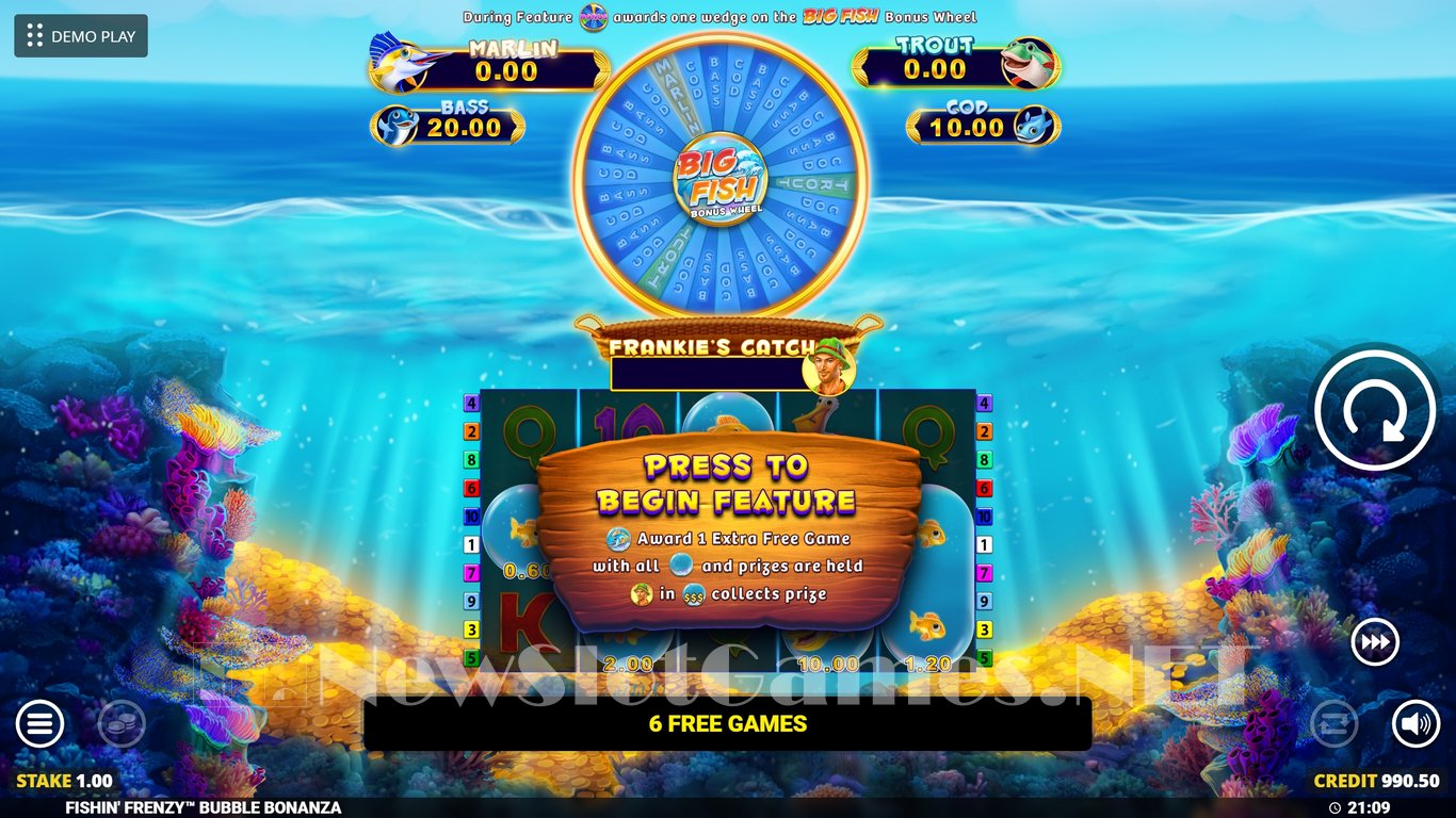 Fishin Frenzy Bubble Bonanza Slot Slot Image in Demo - pic. 3