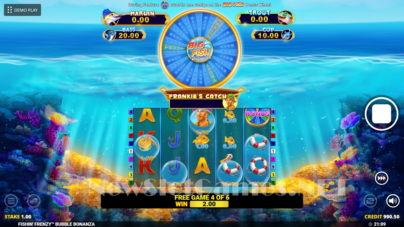 Fishin Frenzy Bubble Bonanza Slot Slot Image in Demo - pic. 4