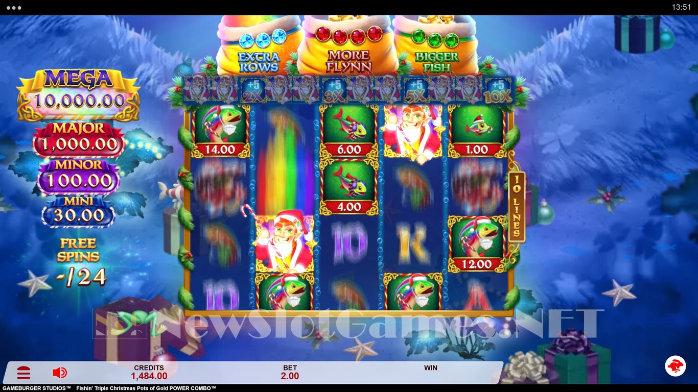 Fishin Triple Christmas Pots of Gold Power Combo Slot Slot Image in Demo - pic. 6