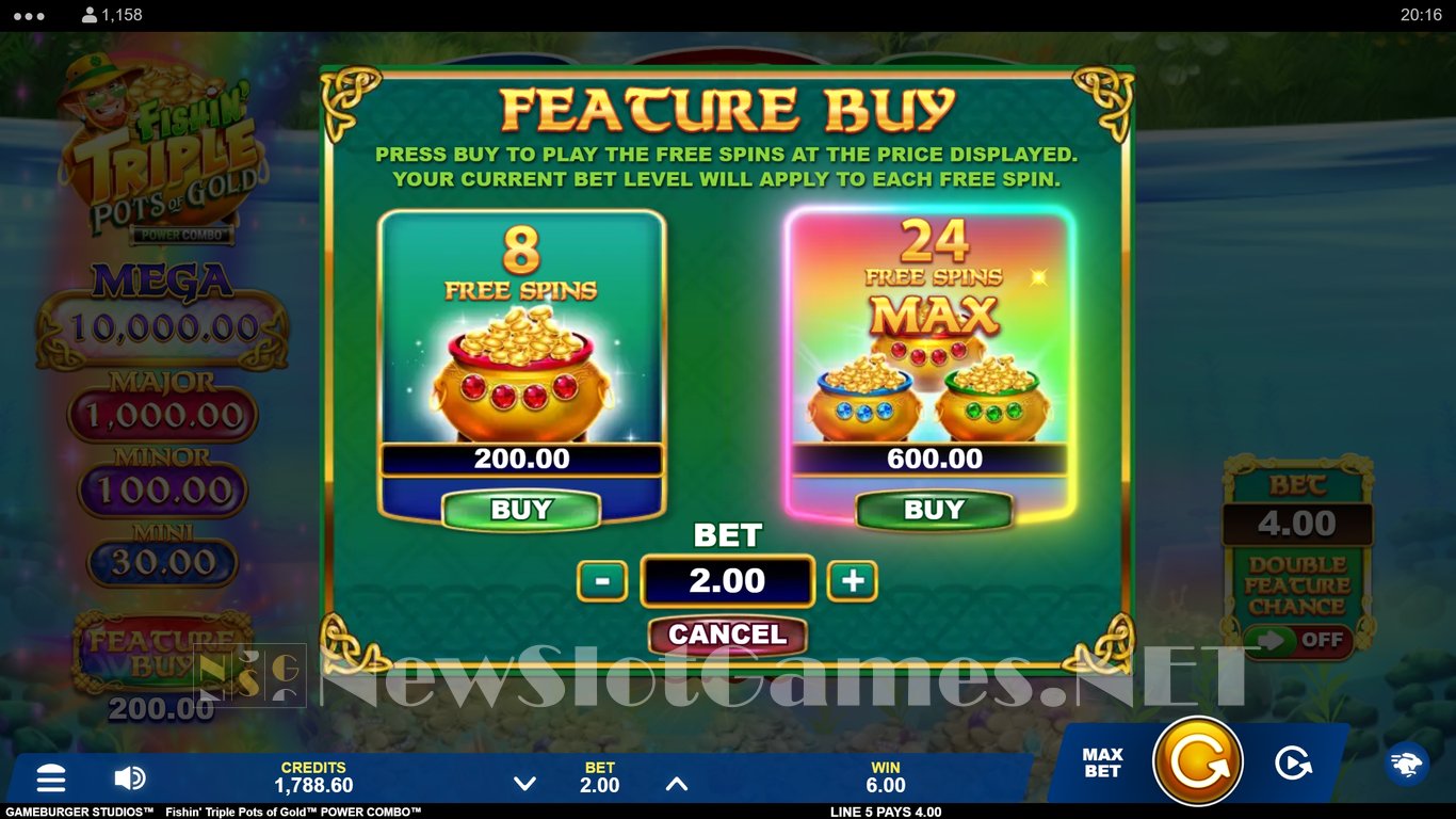 Fishin Triple Pots of Gold Power Combo Slot Slot Image in Demo - pic. 6