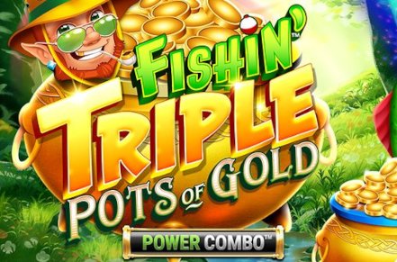 Fishin Triple Pots of Gold Power Combo Slot Logo
