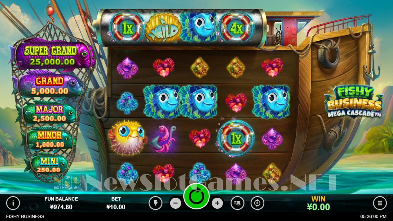 Fishy Business Mega Cascade Slot Slot Image in Demo - pic. 3