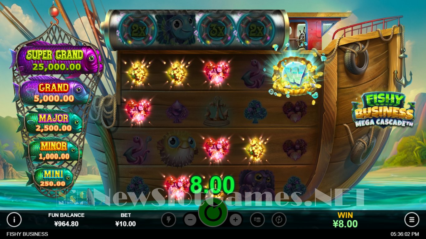 Fishy Business Mega Cascade Slot Slot Image in Demo - pic. 4