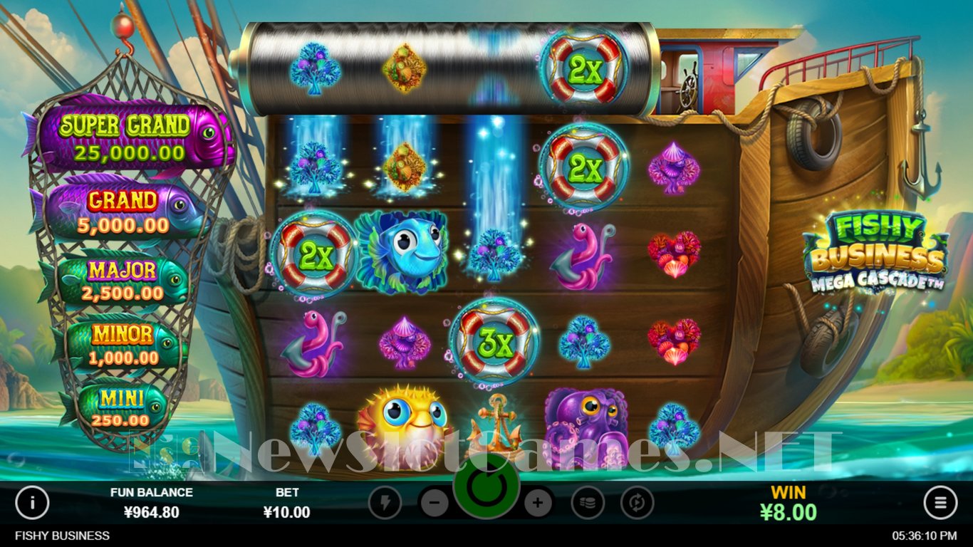 Fishy Business Mega Cascade Slot Slot Image in Demo - pic. 5