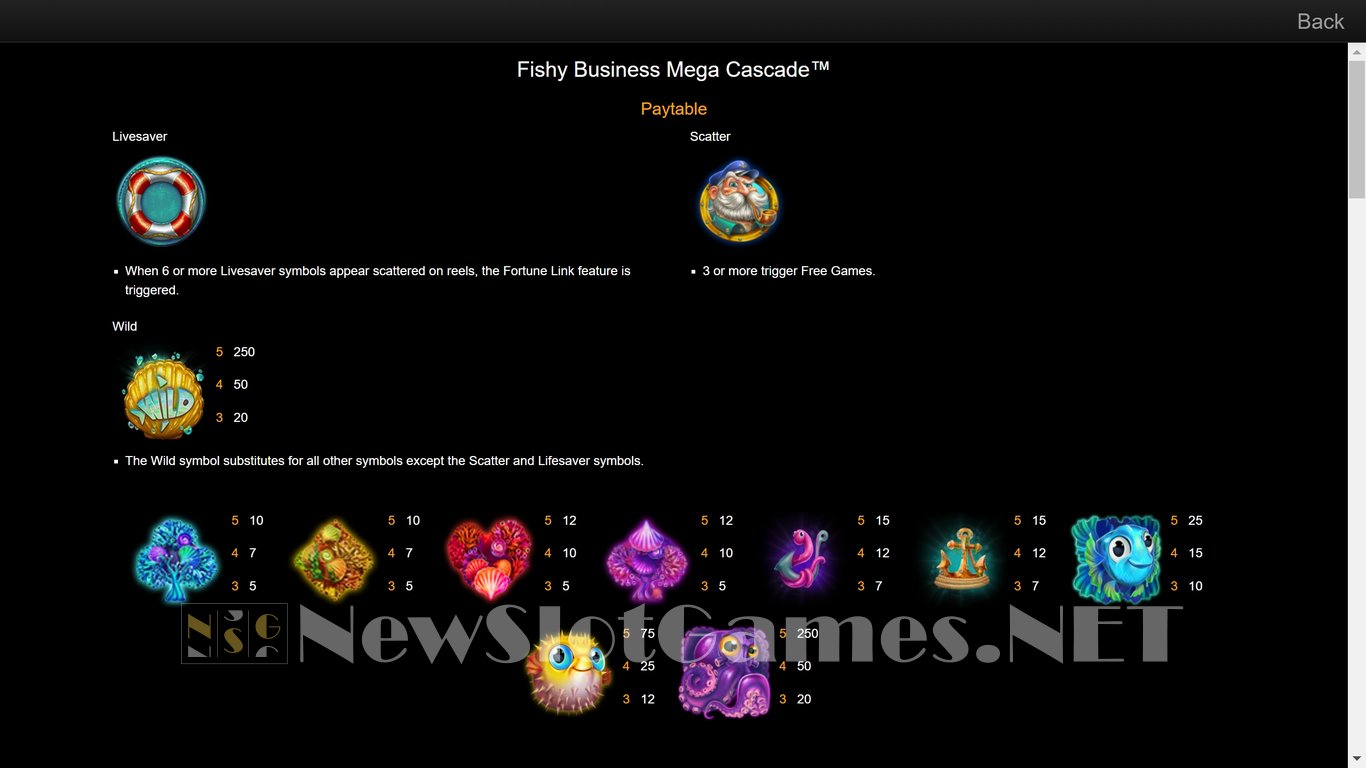 Fishy Business Mega Cascade Slot Slot Image in Demo - pic. 6