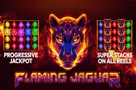 Flaming Jaguar Slot Logo