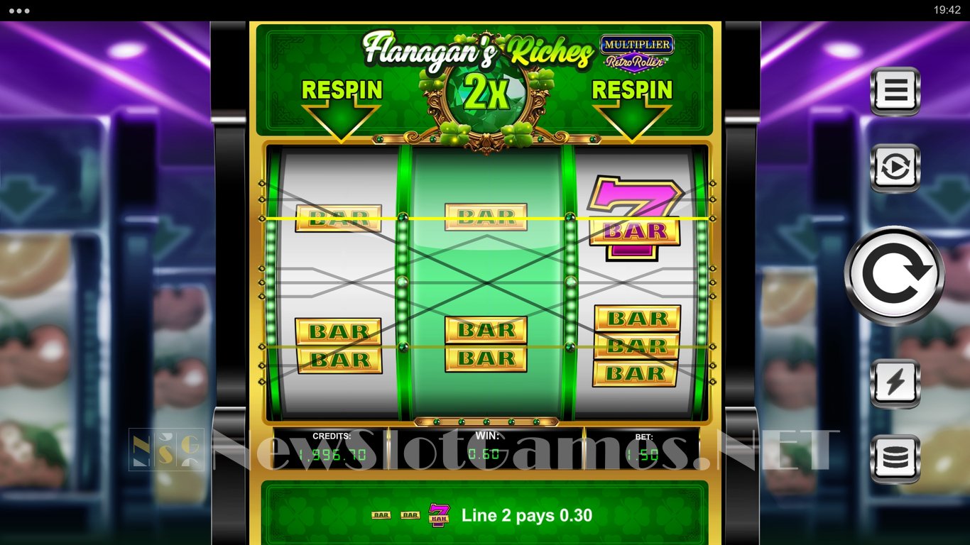 Flanagans Riches Multiplier Retro Roller Slot Slot Image in Demo - pic. 3