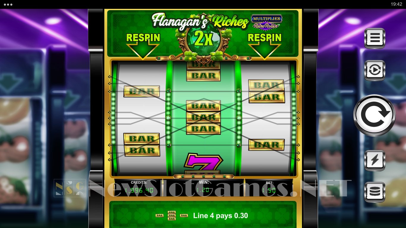 Flanagans Riches Multiplier Retro Roller Slot Slot Image in Demo - pic. 4