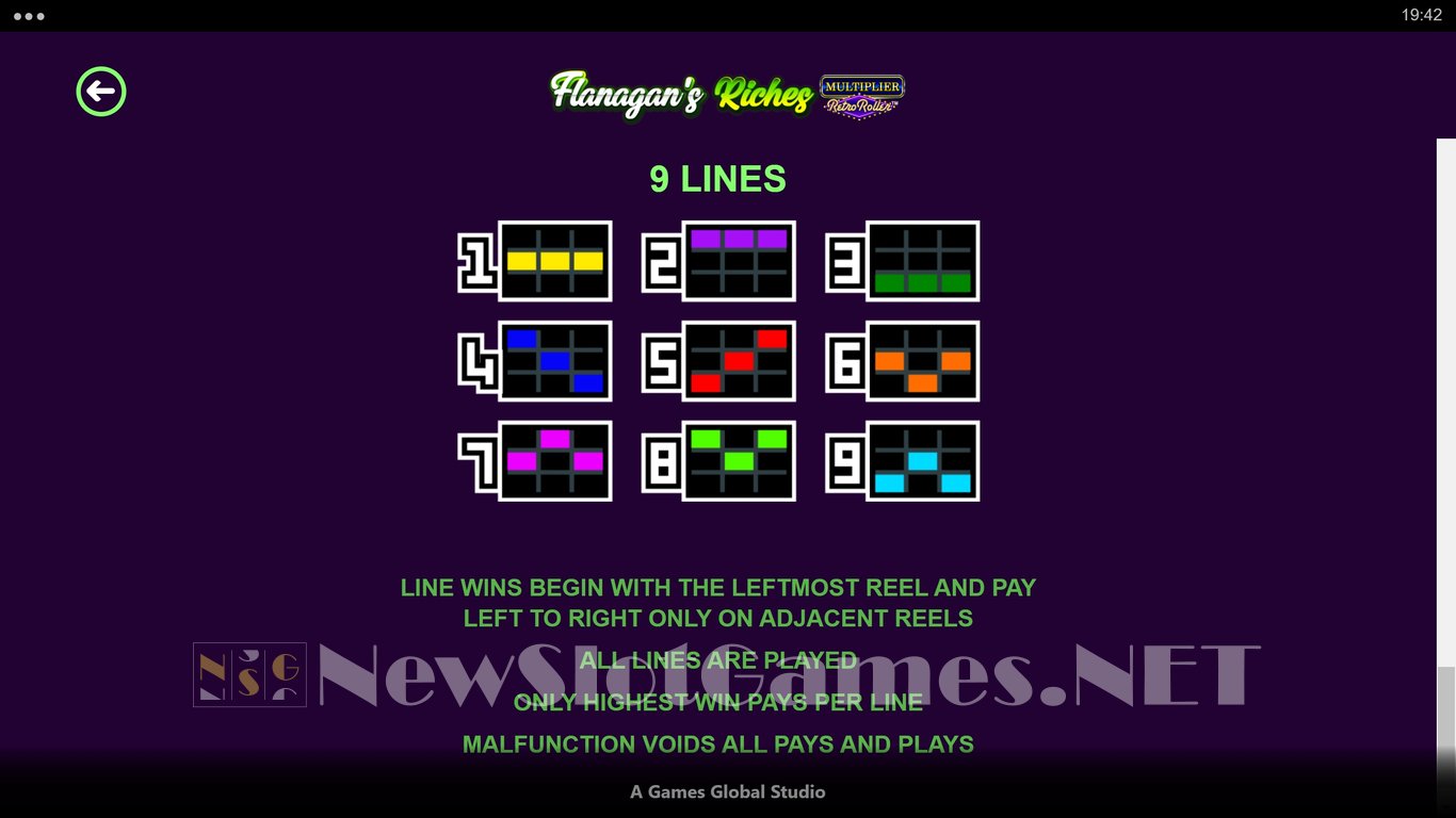 Flanagans Riches Multiplier Retro Roller Slot Slot Image in Demo - pic. 7