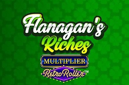 Flanagans Riches Multiplier Retro Roller Slot Logo