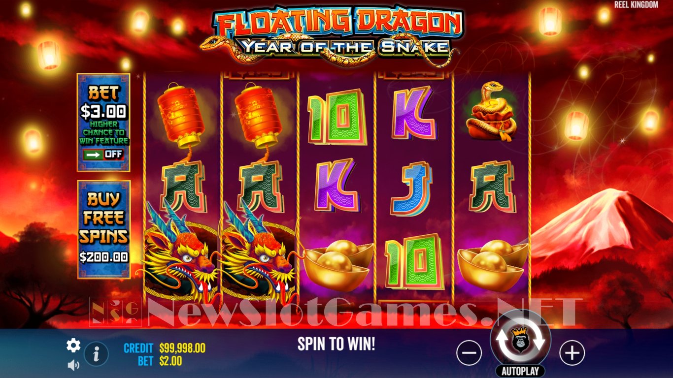 Floating Dragon Year of the Snake Slot Demo Image