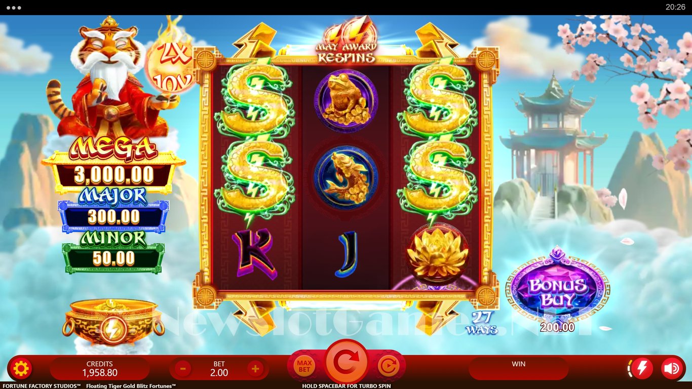 Floating Tiger Gold Blitz Fortunes Slot Slot Image in Demo - pic. 2