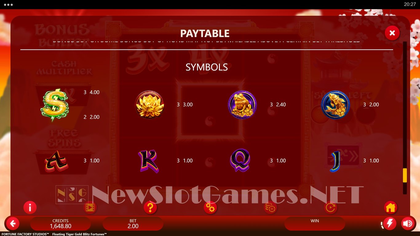 Floating Tiger Gold Blitz Fortunes Slot Slot Image in Demo - pic. 8