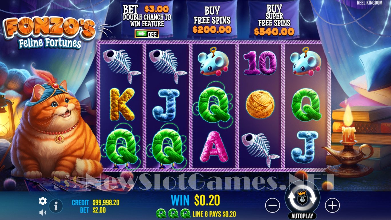 Fonzos Feline Fortunes Slot Demo Image