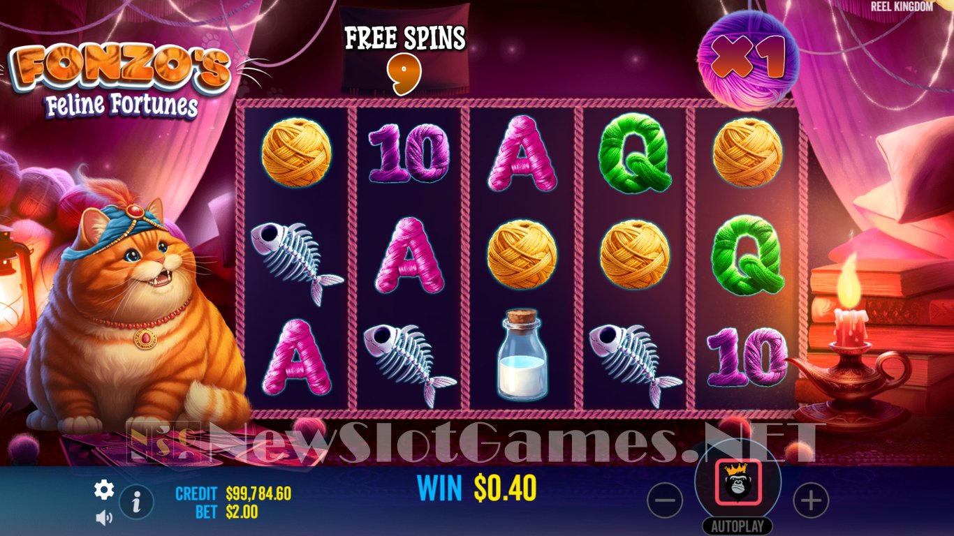 Fonzos Feline Fortunes Slot Slot Image in Demo - pic. 10