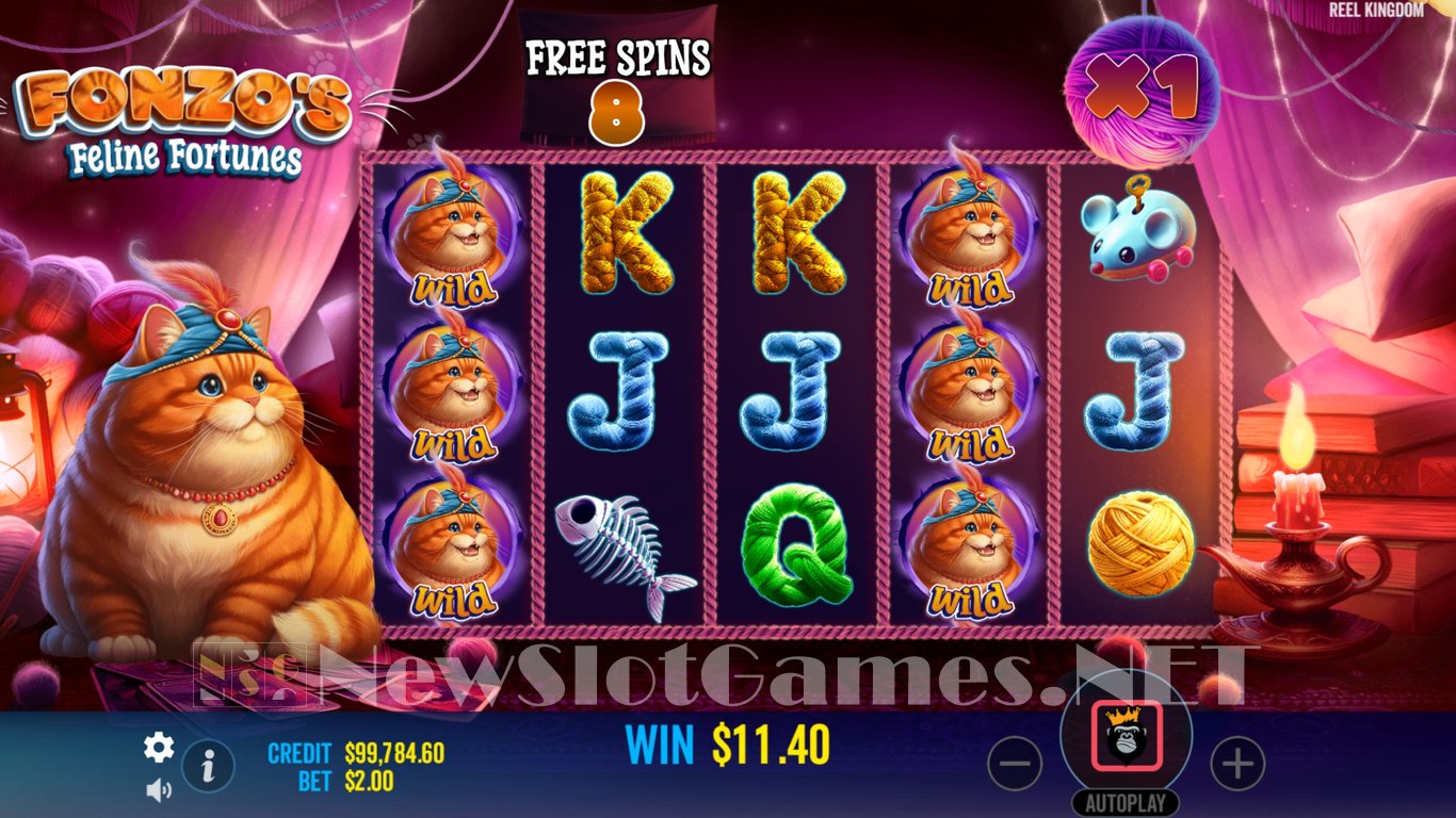Fonzos Feline Fortunes Slot Slot Image in Demo - pic. 11