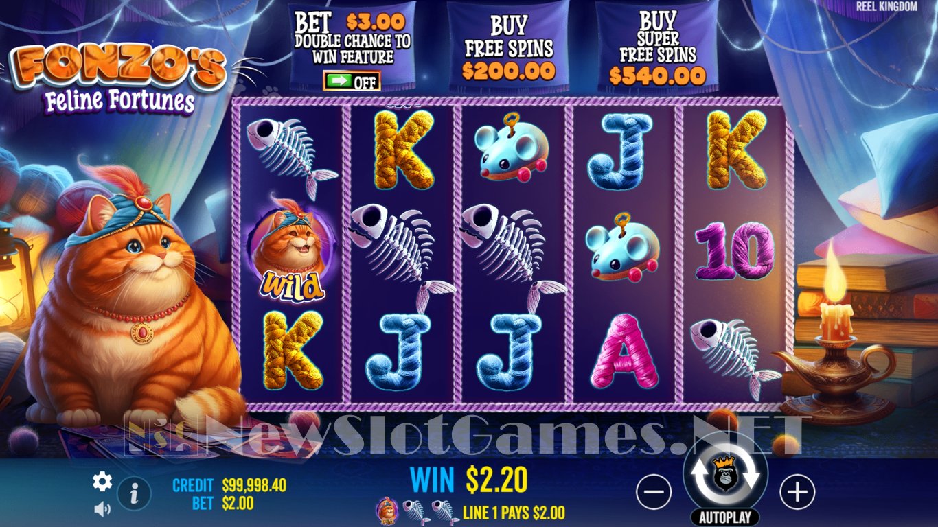 Fonzos Feline Fortunes Slot Slot Image in Demo - pic. 2