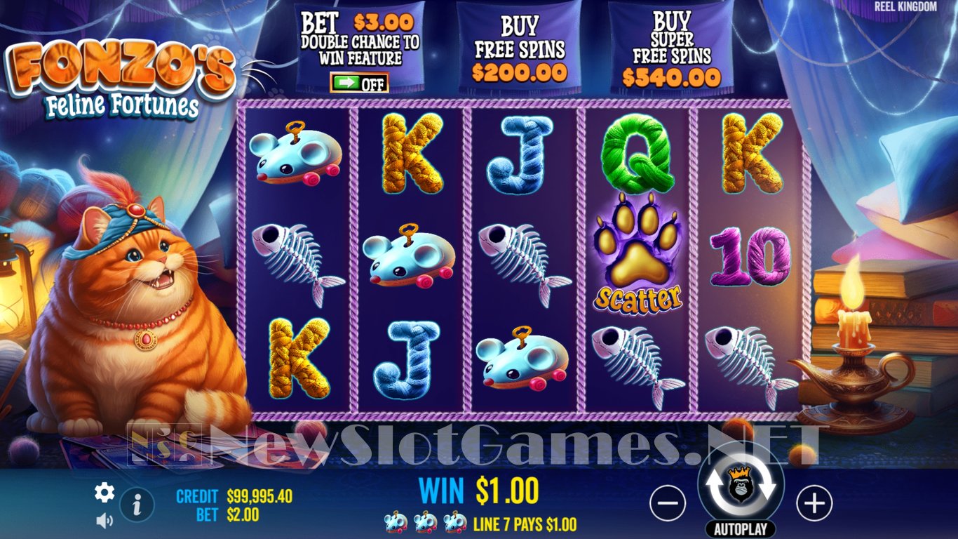 Fonzos Feline Fortunes Slot Slot Image in Demo - pic. 4