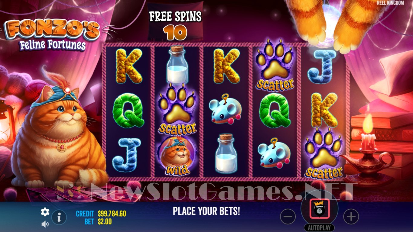 Fonzos Feline Fortunes Slot Slot Image in Demo - pic. 9