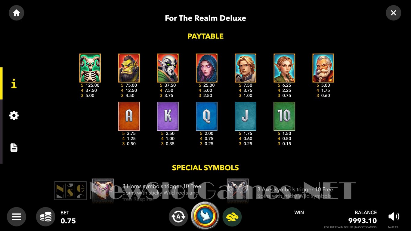 For The Realm Deluxe Slot Slot Image in Demo - pic. 5