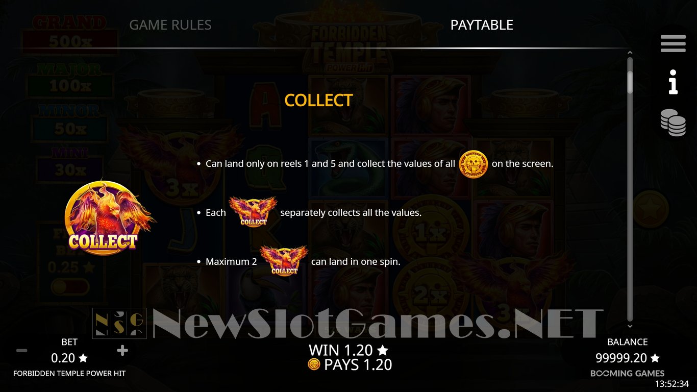 Forbidden Temple Power Hit Slot Slot Image in Demo - pic. 6