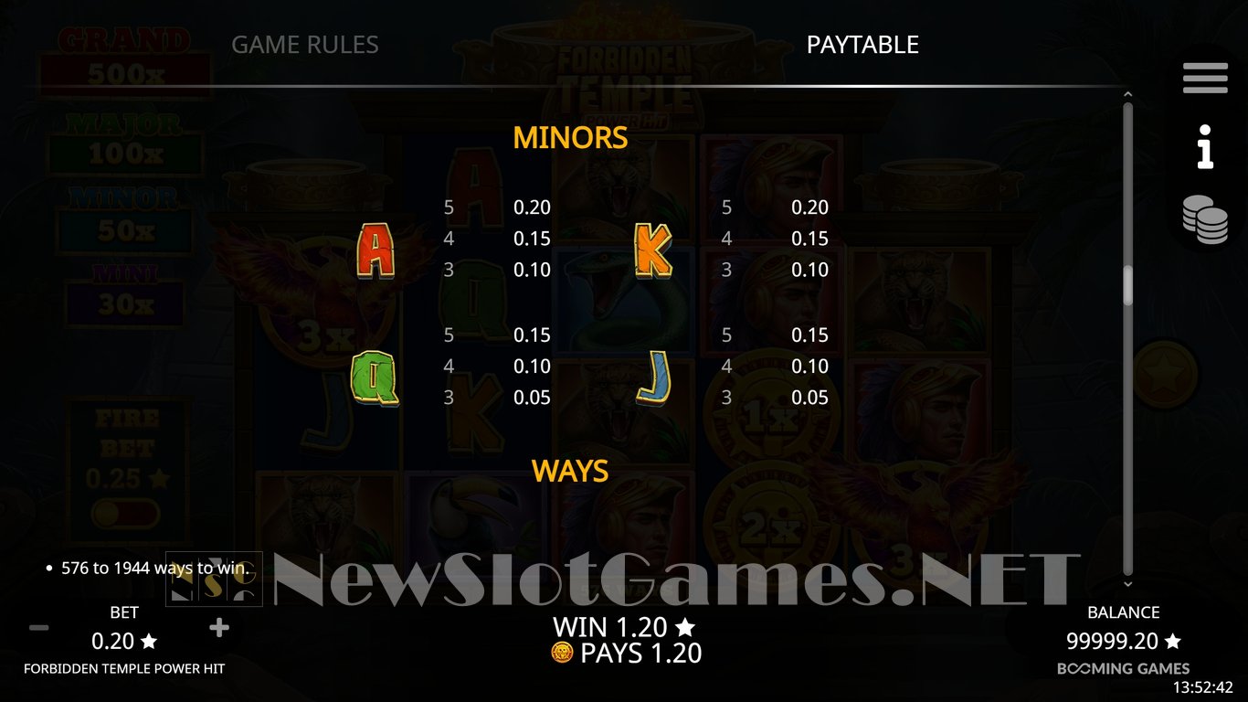 Forbidden Temple Power Hit Slot Slot Image in Demo - pic. 8