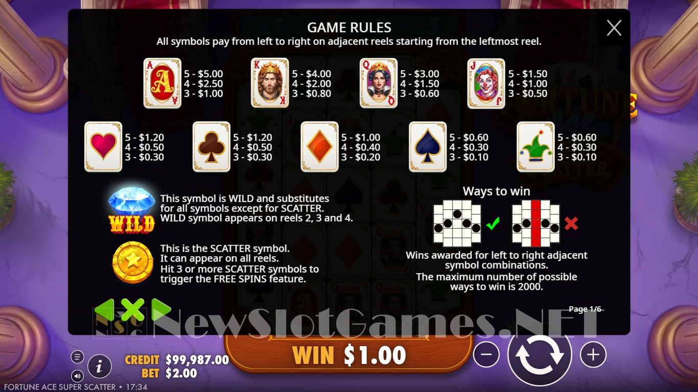Fortune Ace Super Scatter Slot Slot Image in Demo - pic. 4