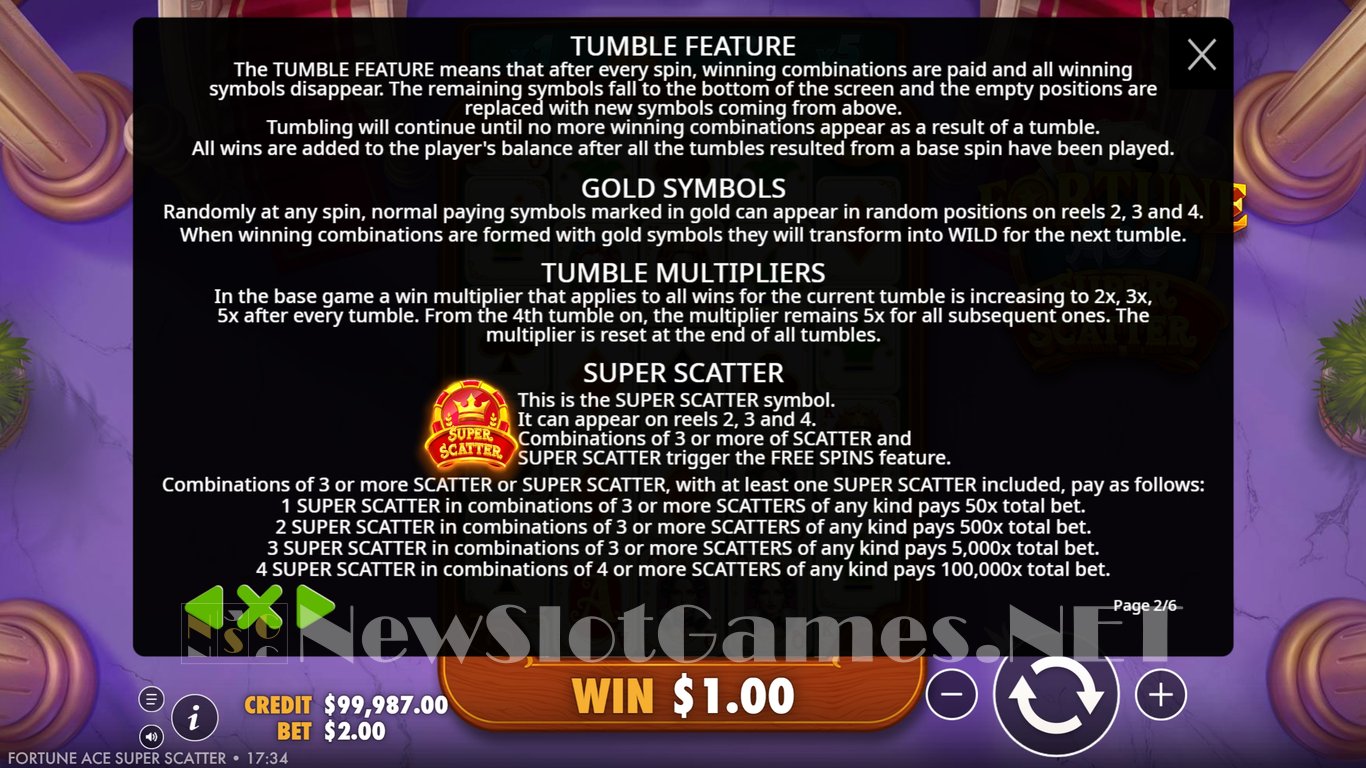 Fortune Ace Super Scatter Slot Slot Image in Demo - pic. 5