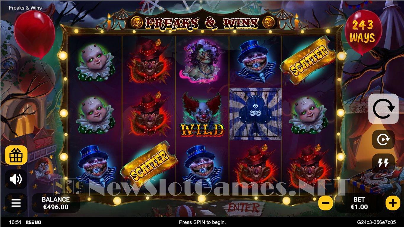 Freaks & Wins Slot Slot Image in Demo - pic. 3