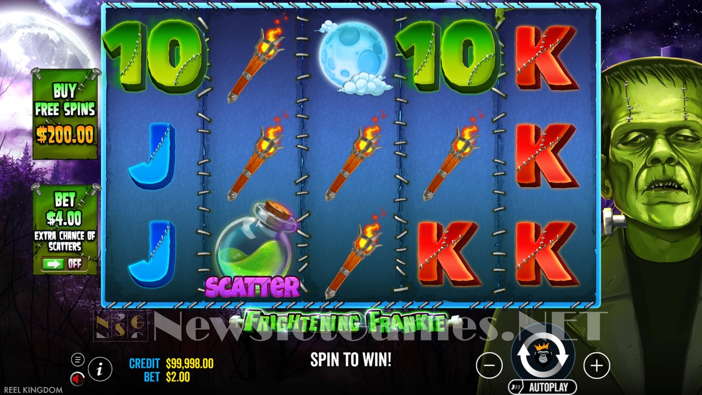 Frightening Frankie Slot Demo Image