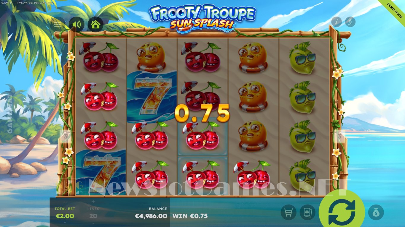 Frooty Troupe Sun Splash Slot Slot Image in Demo - pic. 3