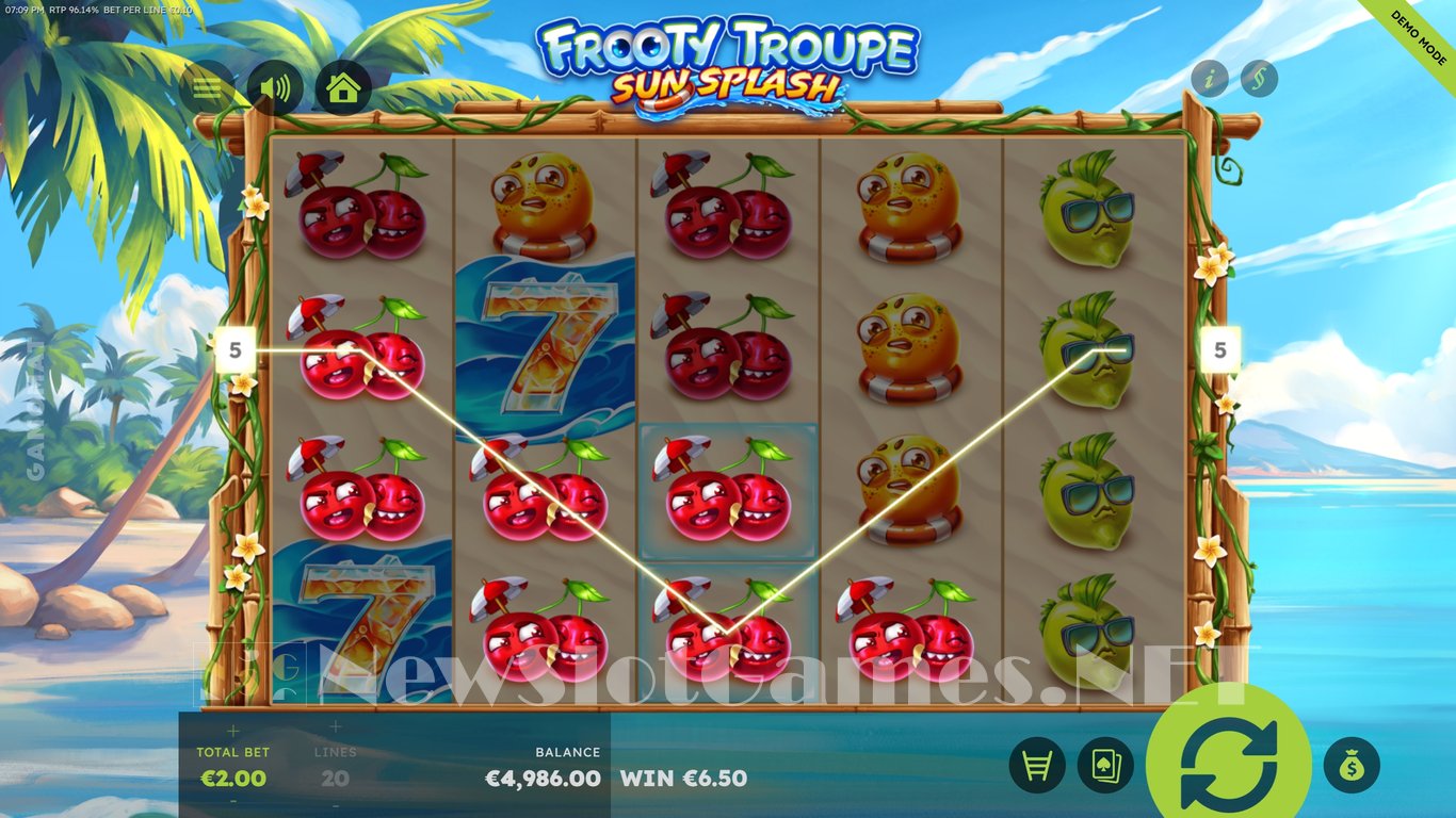 Frooty Troupe Sun Splash Slot Slot Image in Demo - pic. 4