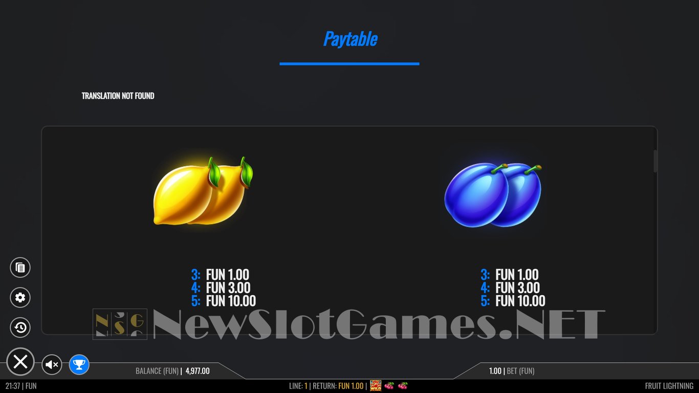 Fruit Lightning Slot Slot Image in Demo - pic. 10
