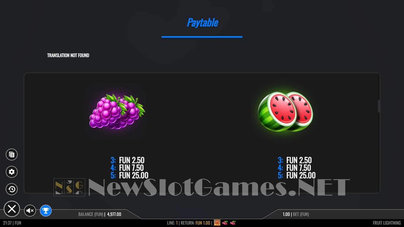 Fruit Lightning Slot Slot Image in Demo - pic. 11
