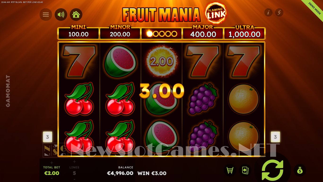 Fruit Mania Flaming Link Slot Slot Image in Demo - pic. 2