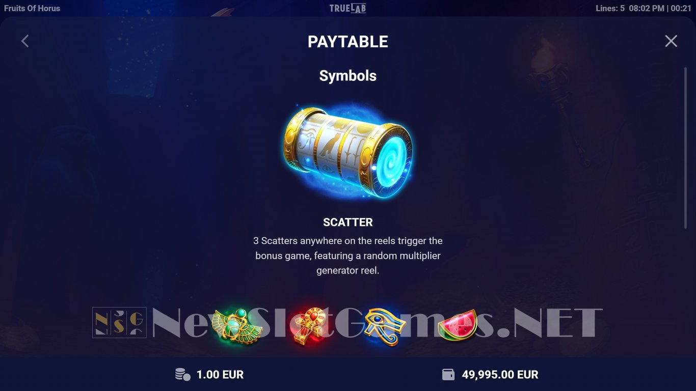 Fruits of Horus Slot Slot Image in Demo - pic. 5