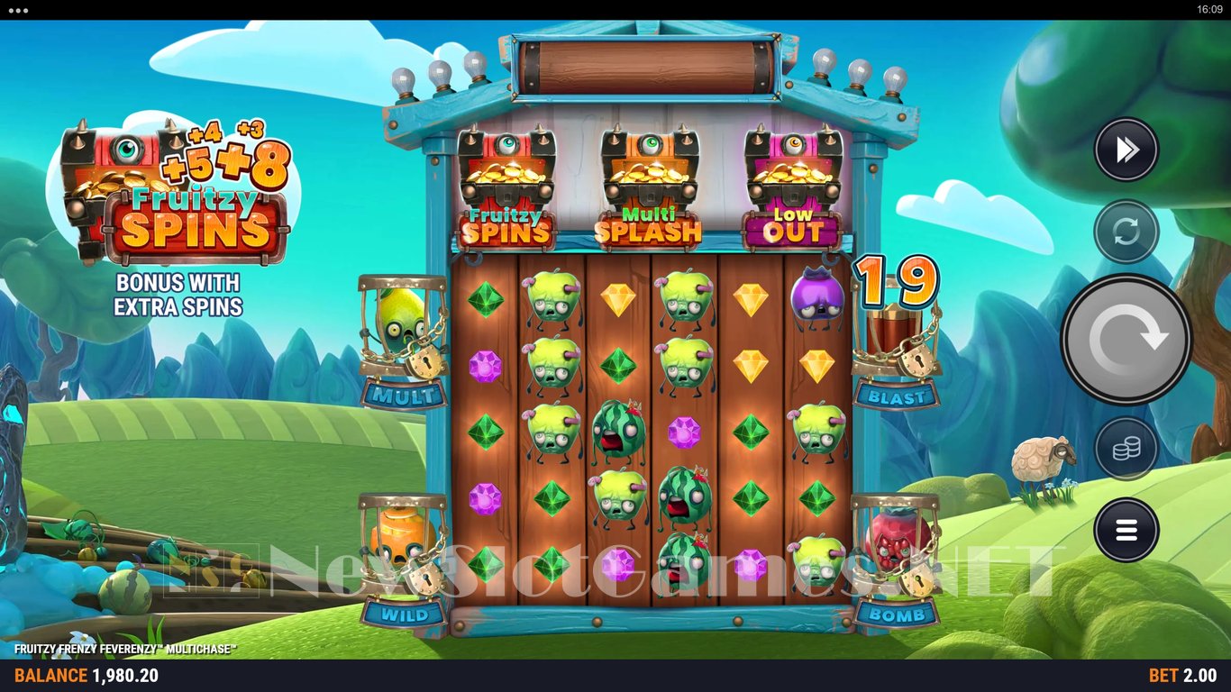 Fruitzy Frenzy Feverenzy MultiChase Slot Demo Image