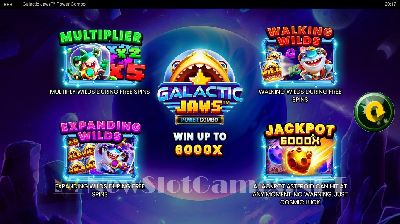 Galactic Jaws Power Combo Slot Demo Image