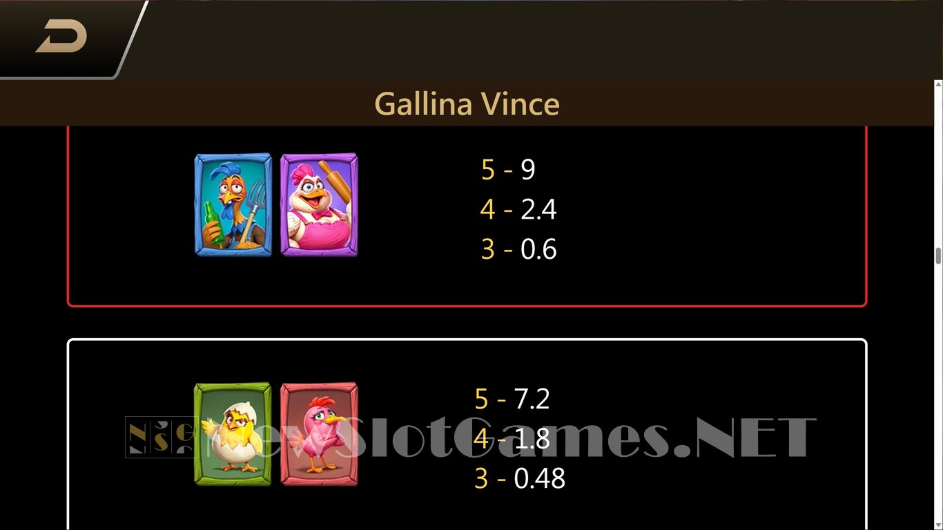 Gallina Vince Slot Slot Image in Demo - pic. 7