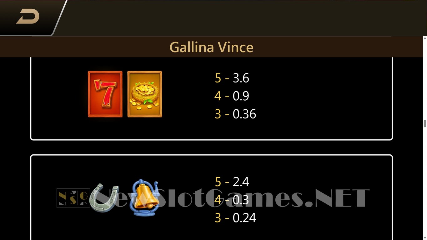 Gallina Vince Slot Slot Image in Demo - pic. 9