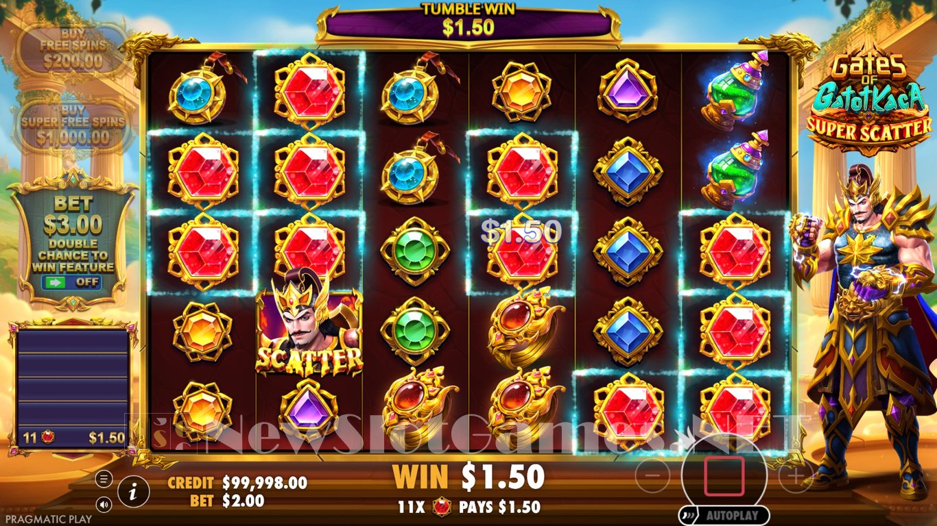 Gates of Gatot Kaca Super Scatter Slot Demo Image