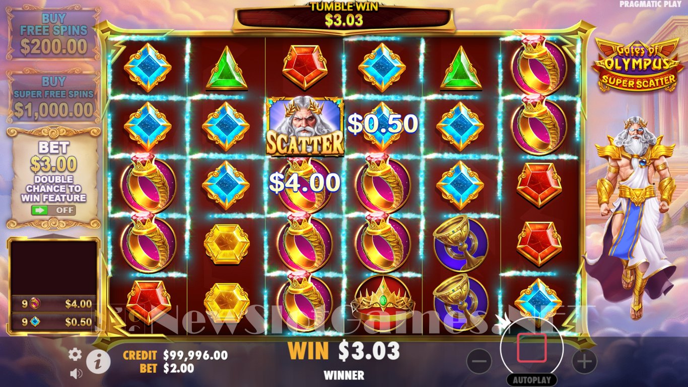 Gates of Olympus Super Scatter Slot Slot Image in Demo - pic. 3