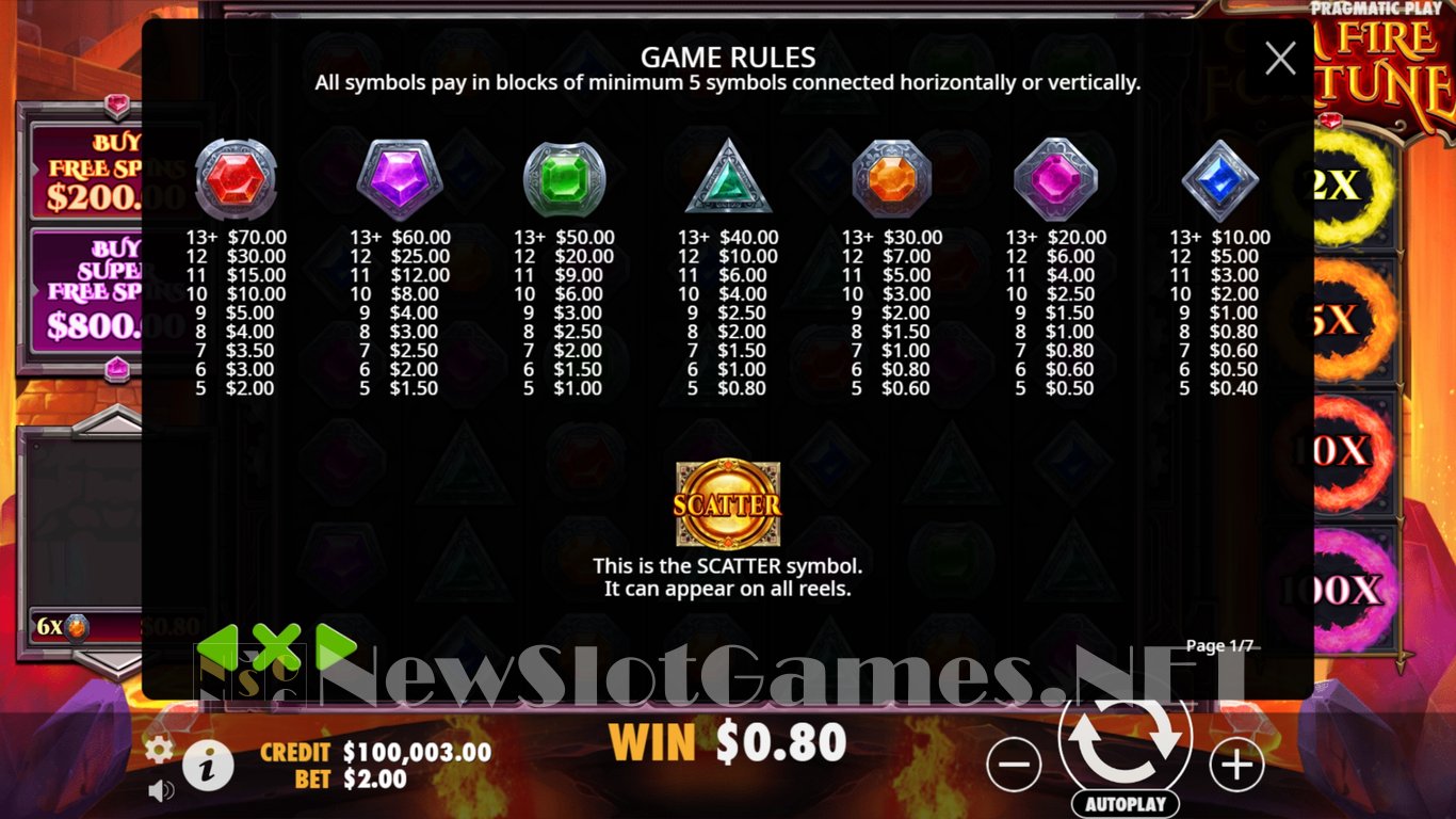 Gem Fire Fortune Slot Slot Image in Demo - pic. 8