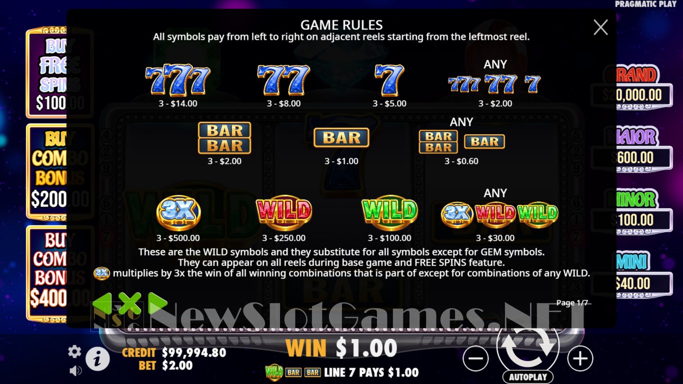 Gem Trio Slot Slot Image in Demo - pic. 4