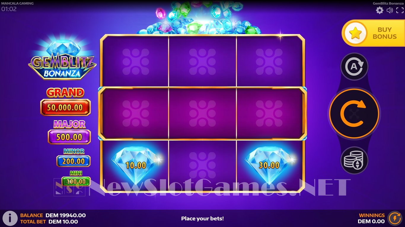 GemBlitz Bonanza Deluxe Slot Slot Image in Demo - pic. 3